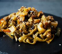 Удон с морепродуктами