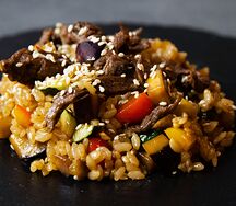 Тяхан с говядиной