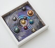 Шоколадная плитка ручной работы "Космос"