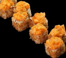 Запеченный с копченым лососем