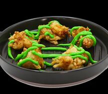 Креветки в соусе васаби