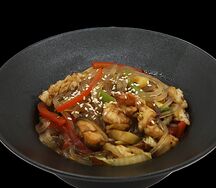 Лапша харусаме с морепродуктами