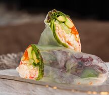 Спринг-ролл с крабом