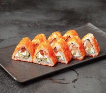 Ролл Сливочная креветка и лосось