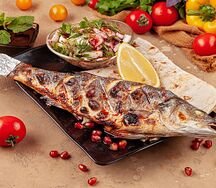 Сибас на углях