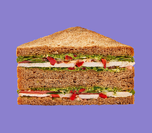 Сэндвич с курицей и песто двойной