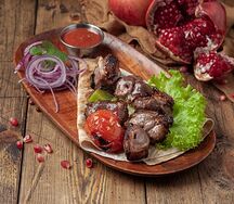 Шашлык из мякоти баранины