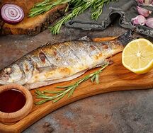 Сибас на углях