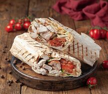 Шаурма на углях из курицы