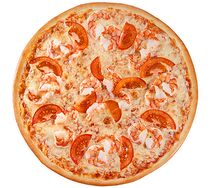 Пицца с тигровыми креветками