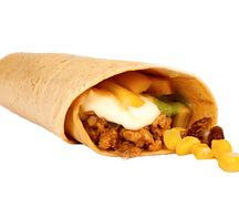 Буррито с Чили из курицы в томатной лепешке