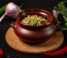 Лобио в горшочке