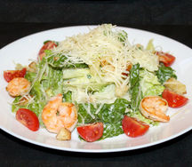 Салат Цезарь с креветками