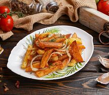 Картофель жареный с грибами