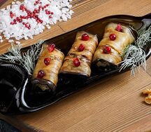 Рулетики из баклажана