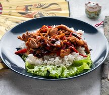 Курица по-китайски с рисом