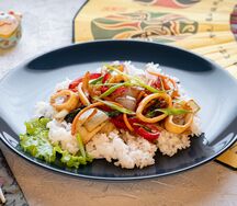 Имуги Ккун кальмары с рисом