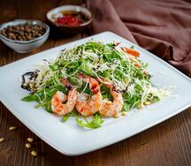 Салат Руккола с креветками