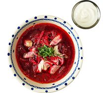Борщ со скумбрией