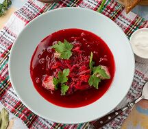 Борщ мясной