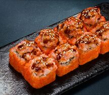 Ролл запеченная Калифорния с креветкой