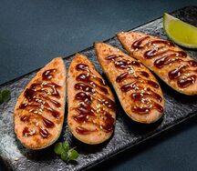 Мидии сырный соус