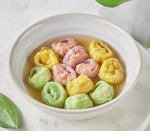 Пельмени куриные цветные