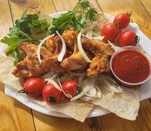 Шашлык из куриных крыльев