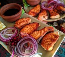 Шашлык из семги