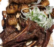 Шашлык из бараньей корейки