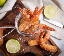 Тигровые креветки в хрустящей панировке