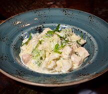 Ньокки с лососем