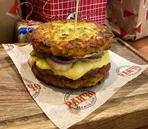 Бургер панкейк биф