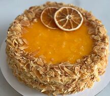 Апельсиновый постный торт 