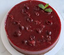Вишнёвый торт постный