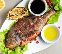 Дорадо на мангале