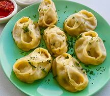 Манты с говядиной