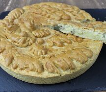 Пирог с картофелем и грибами