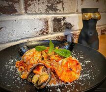 Паста Дель маре с песто