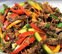 Салат с говядиной по-корейски