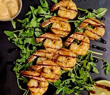 Креветки королевские на гриле