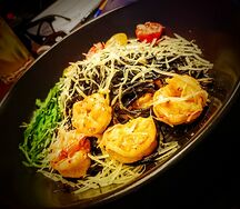 Спагетти Black с лангустинами