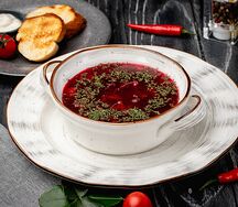 Борщ со сметаной