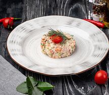 Оливье с ветчиной