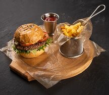 Бургер Техас с картофелем фри