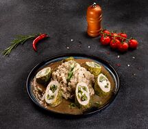 Куриный рулетик с перлотто