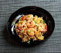 Рис с креветками