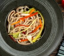 Вок Удон домашний с овощами