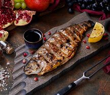 Форель на мангале