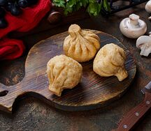 Жареные хинкали с сыром